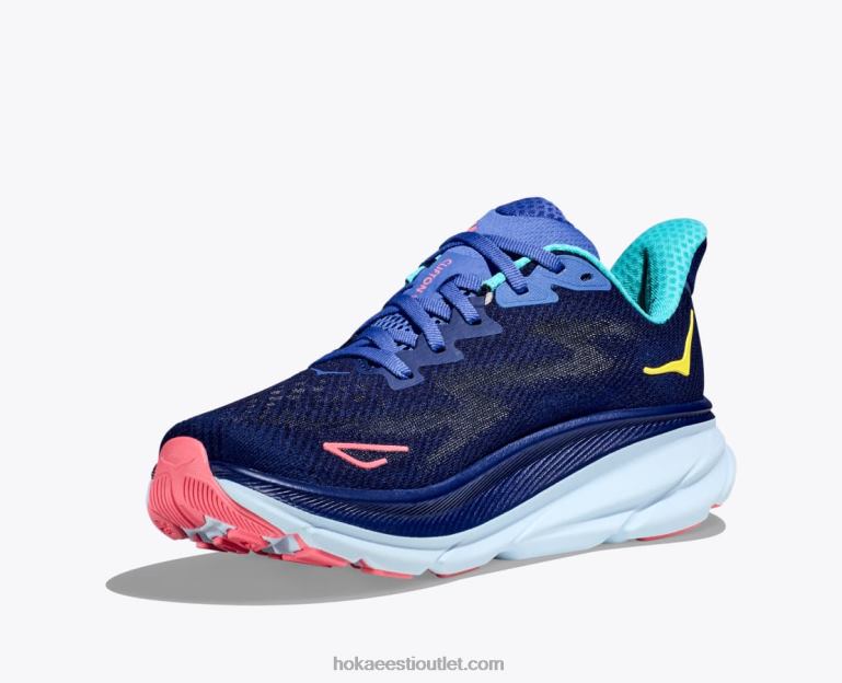 naised Hoka Clifton 9 6ZBF2 kelluke sinine/keraamiline