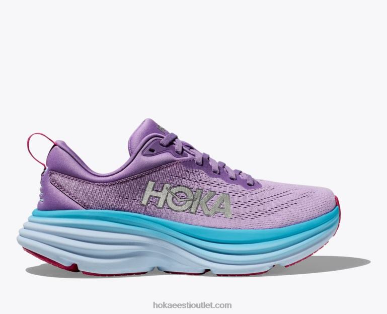 naised Hoka bondi 8 6ZBF11 kriitviolett/pastellilla