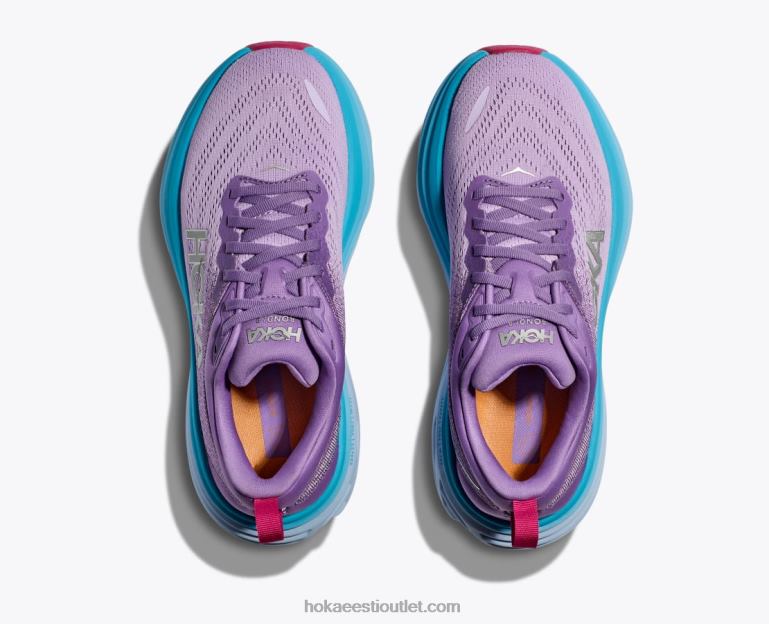 naised Hoka bondi 8 6ZBF11 kriitviolett/pastellilla
