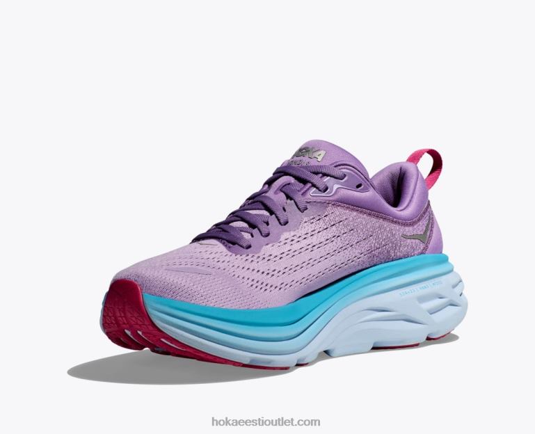 naised Hoka bondi 8 6ZBF11 kriitviolett/pastellilla