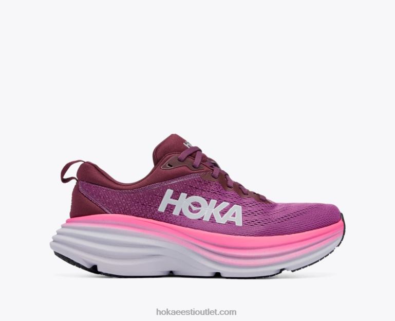 naised Hoka bondi 8 6ZBF15 beautyberry/viinamarjavein