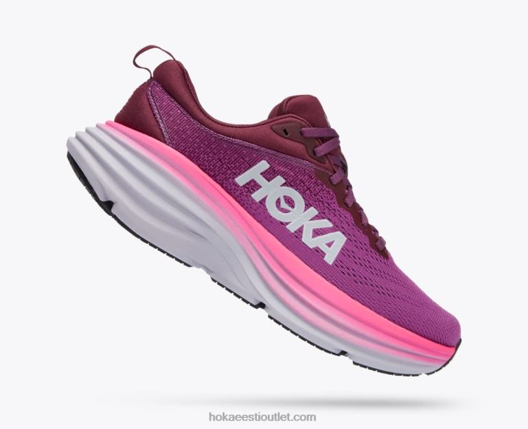 naised Hoka bondi 8 6ZBF15 beautyberry/viinamarjavein