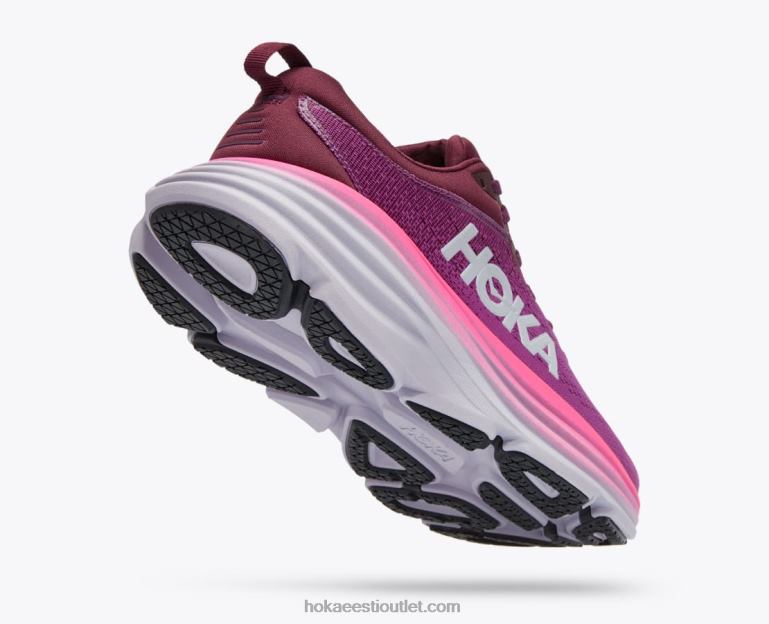 naised Hoka bondi 8 6ZBF15 beautyberry/viinamarjavein