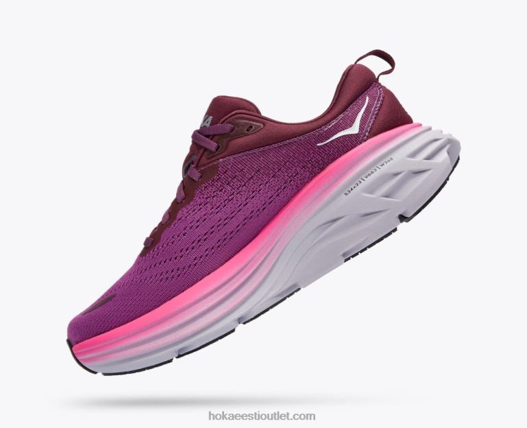 naised Hoka bondi 8 6ZBF15 beautyberry/viinamarjavein