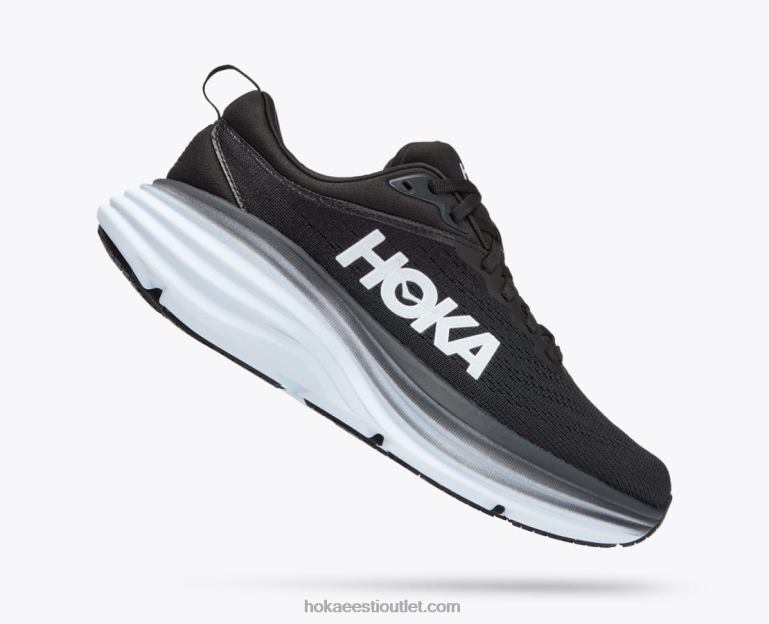 naised Hoka bondi 8 6ZBF247 must valge