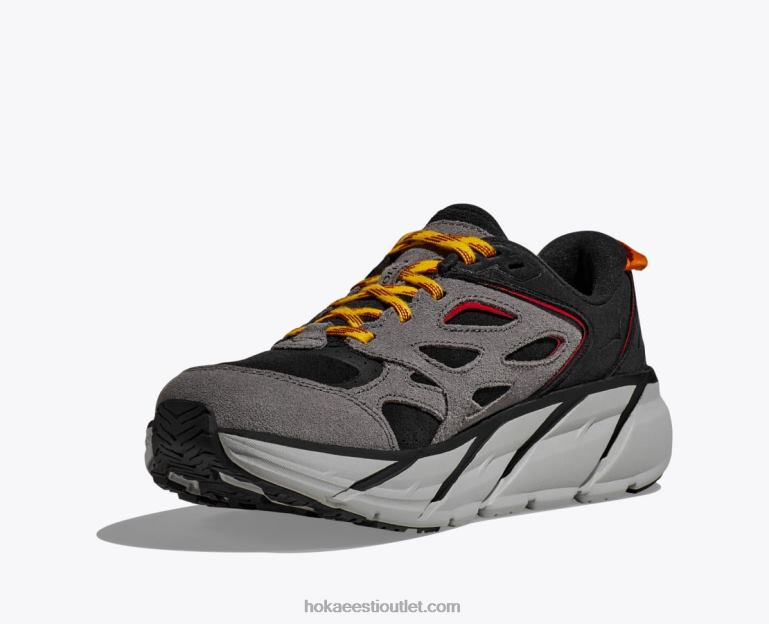 naised Hoka clifton l seemisnahk 6ZBF69 must/kuu kivi