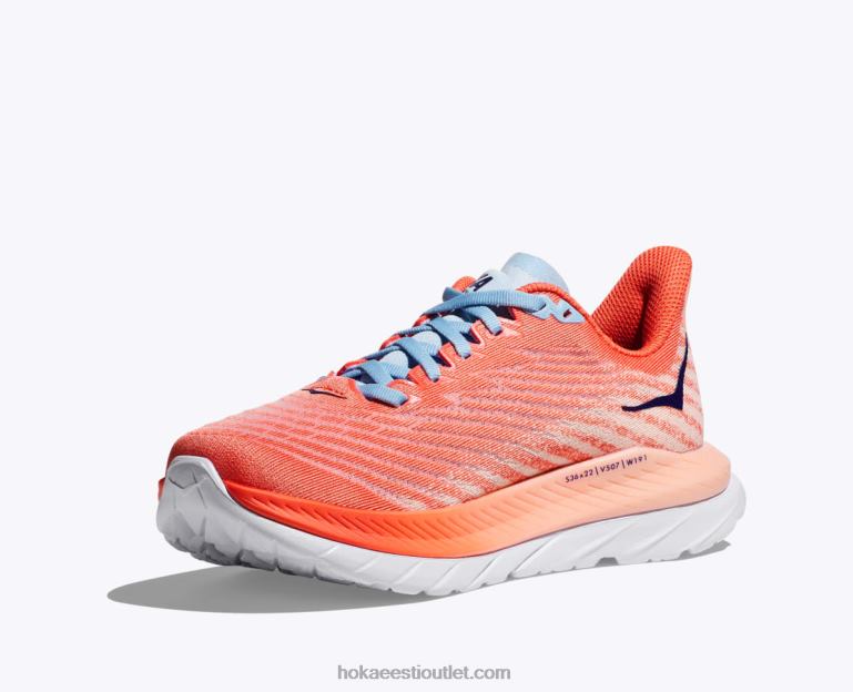 naised Hoka mach 5 6ZBF30 kameelia/virsiku parfee