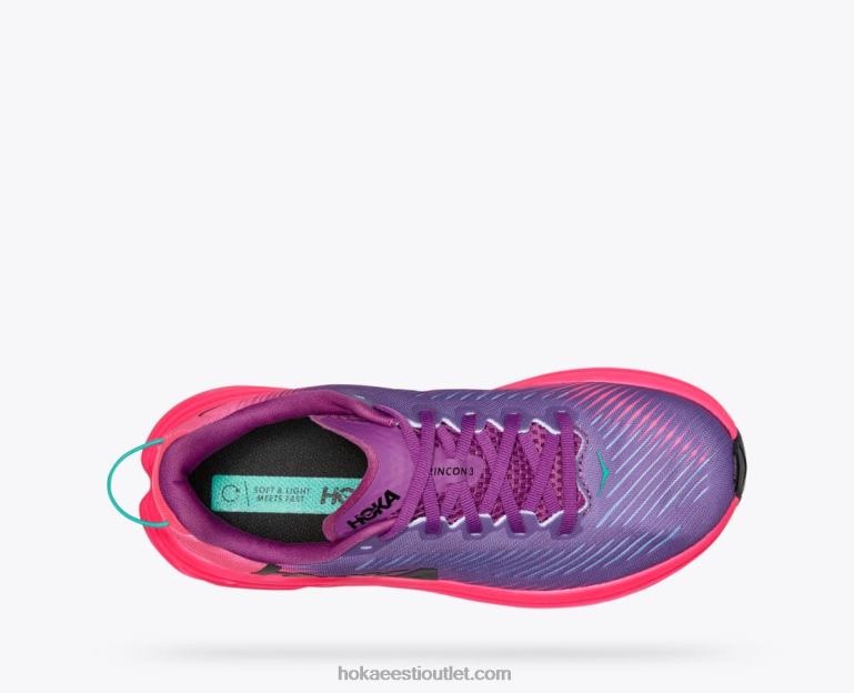naised Hoka rincon 3 6ZBF231 beautyberry/knockout roosa