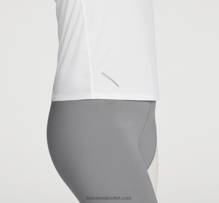naised Hoka glide lühike varrukas 6ZBF325 valge