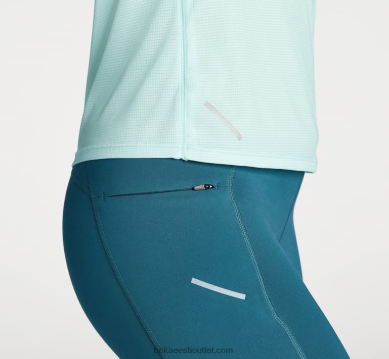 naised Hoka glide lühike varrukas 6ZBF353 sinine klaas