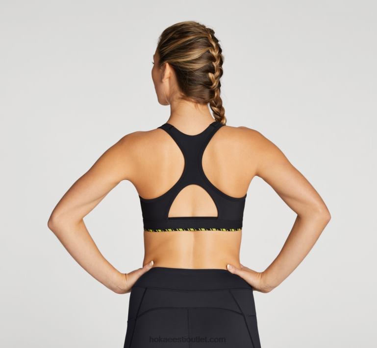 naised Hoka hupana spordirinnahoidja 6ZBF322 must