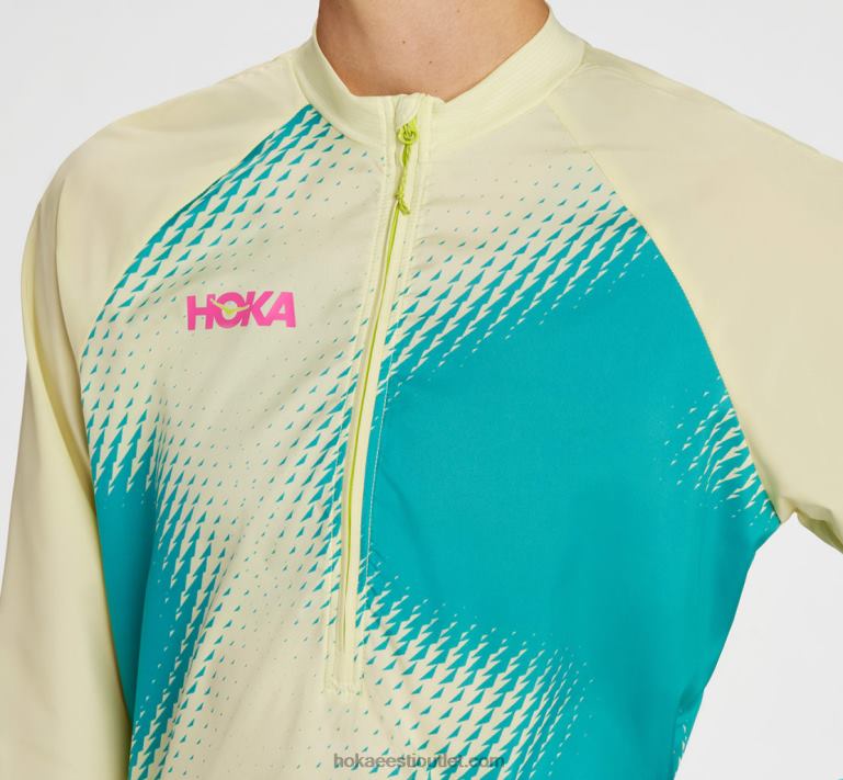 naised Hoka 1/2 lukuga tuulekarp 6ZBF372 kuldkollane